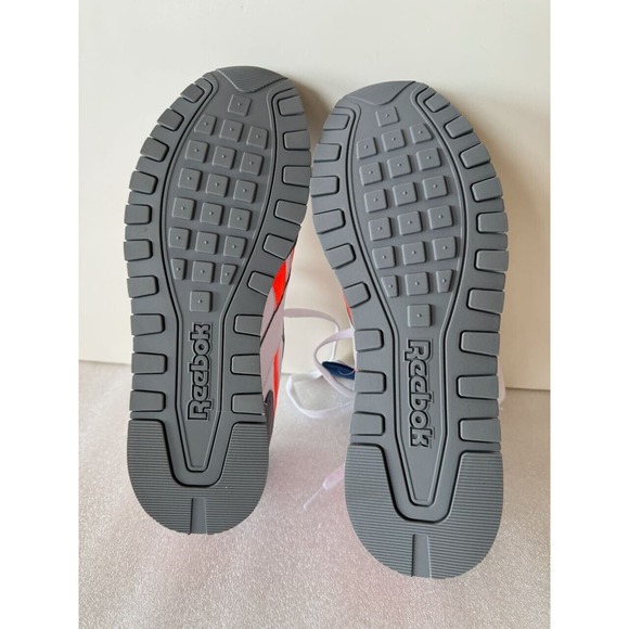 Mens Reebok Classic Harman Run Sneakers Shoes Retro Neon Fluorescent Orange 10.5 - Picture 7 of 7